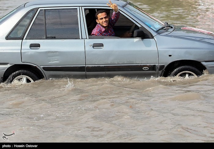 عکس: بارش باران و آبگرفتگی در بوشهر