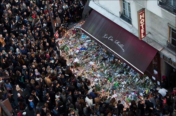 تصاویر : سوگواری مردم پاریس