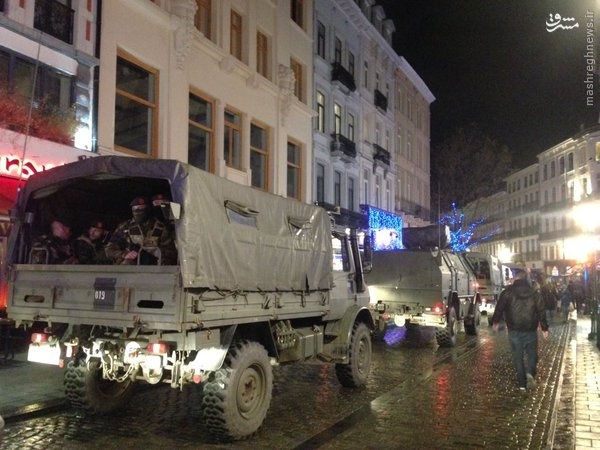تصاویر: ارتش بلژیک به خیابان آمد