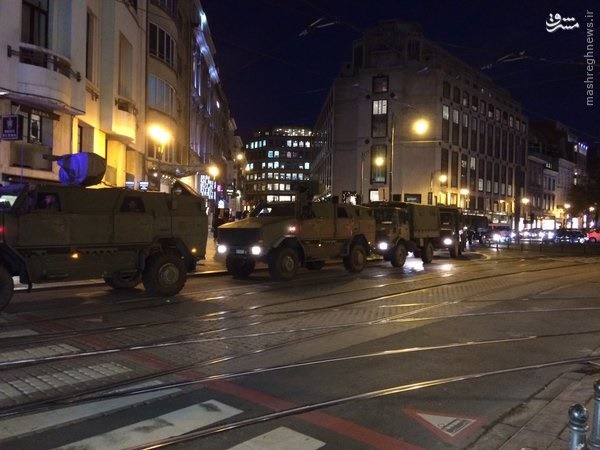 تصاویر: ارتش بلژیک به خیابان آمد