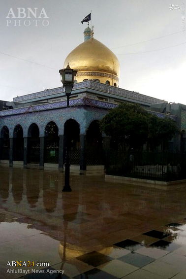 عکس: حرم حضرت زینب(س) در هوای بارانی دمشق