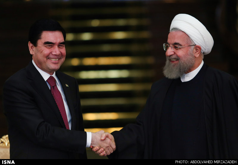تصاویر: استقبال رسمی روحانی از رییس جمهور ترکمنستان