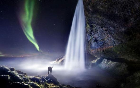تصاویر : زیباترین آبشارهای ایسلند‎