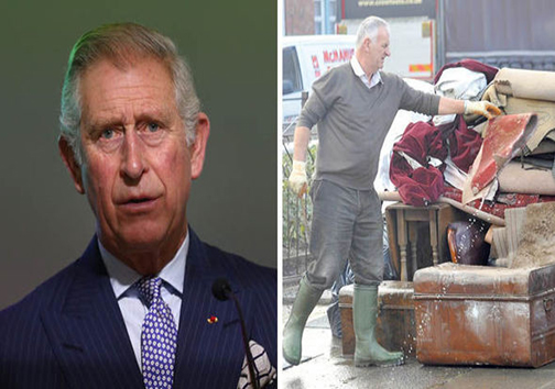 شاهزاده چارلز به کمک قربانیان سیل آمد + تصاویر