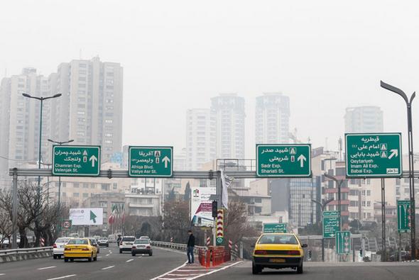 تصاویر : وارونگی هوا در تهران