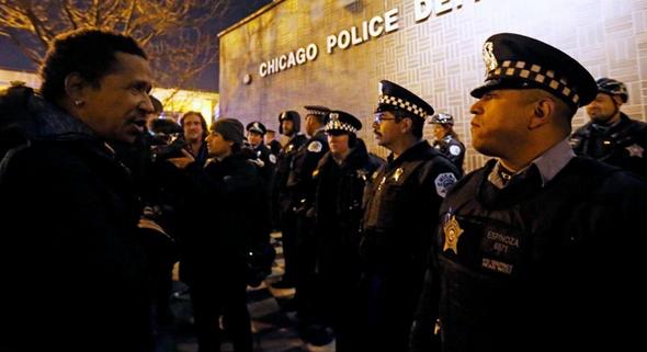تصاویر : نا آرامی در شیکاگو