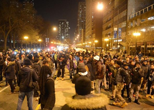 تصاویر : نا آرامی در شیکاگو
