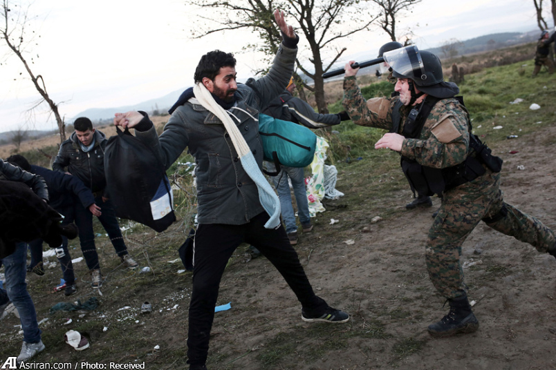 تصویر: کتک زدن پناهجویان از سوی پلیس اروپا