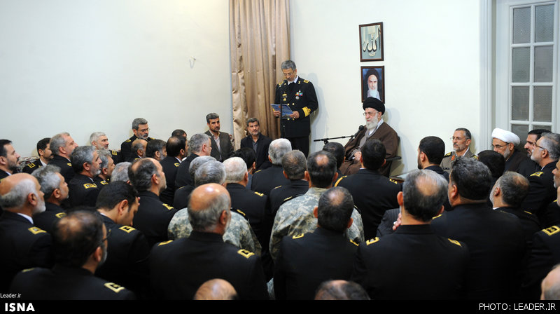تصاویر: دیدار مسوولان نیروی دریایی ارتش با مقام معظم رهبری