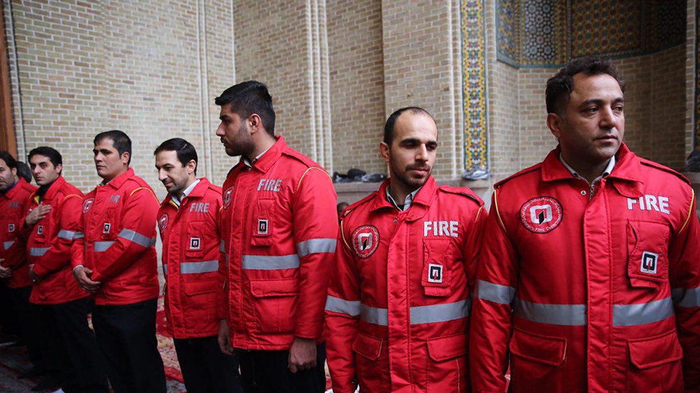 تصاویر : مراسم بزرگداشت شهدای آتش‌نشان در مدرسه عالی شهید مطهری