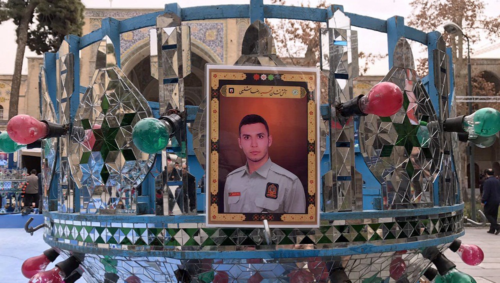 تصاویر : مراسم بزرگداشت شهدای آتش‌نشان در مدرسه عالی شهید مطهری