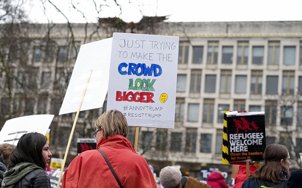 تصاویر : تظاهرات ضد ترامپ در لندن‎