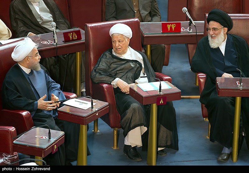 هاشمی و روحانی در روز نخست خبرگان جدید/ عکس