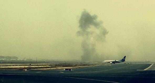 تصاویر : سانحه در فرودگاه دوبی
