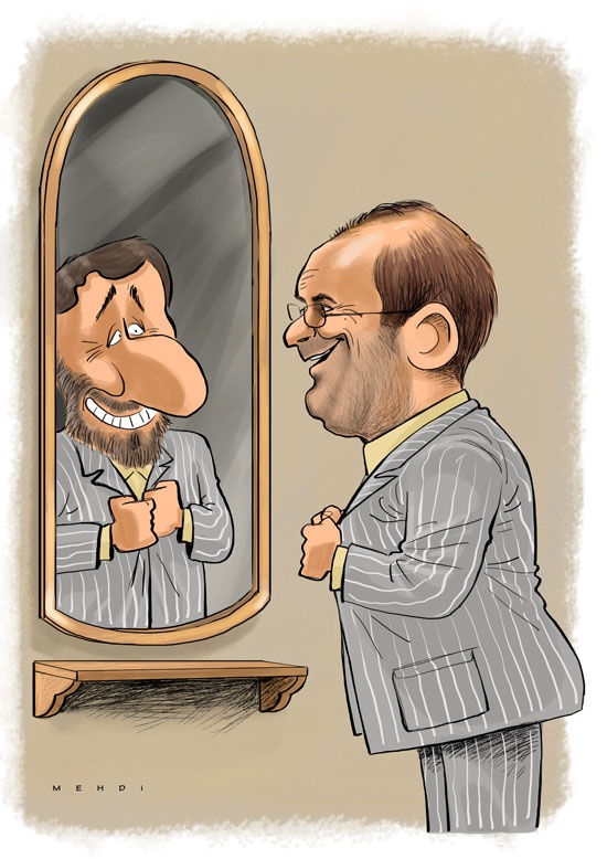 کاریکاتور | قالیباف، احمدی‌‌‌نژاد می‌شود؟