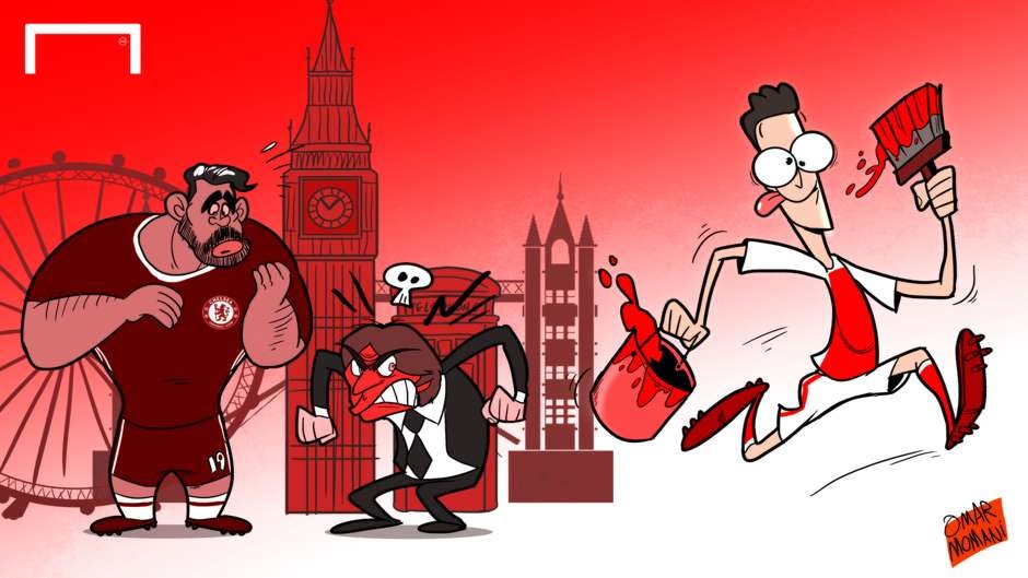 کارتون: اوزیل، لندن را قرمز کرد!