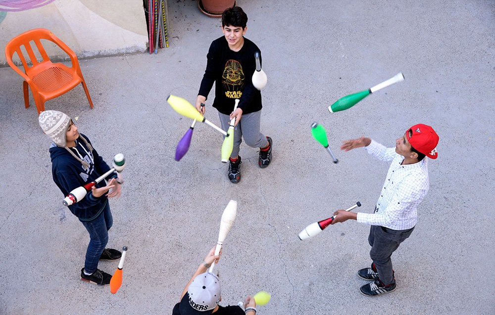 تصاویر : آوارگان سوری در سیرک های ترکیه&lrm;