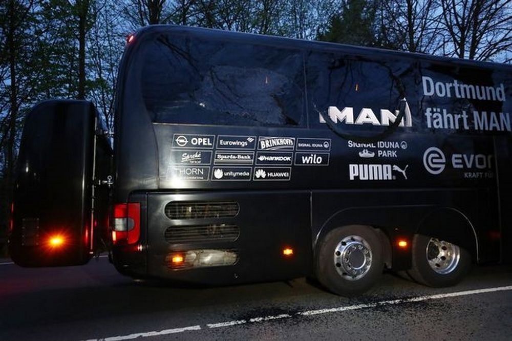 تصاویر : وضعیت تیم دورتموند بعد از انفجارهای شب گذشته