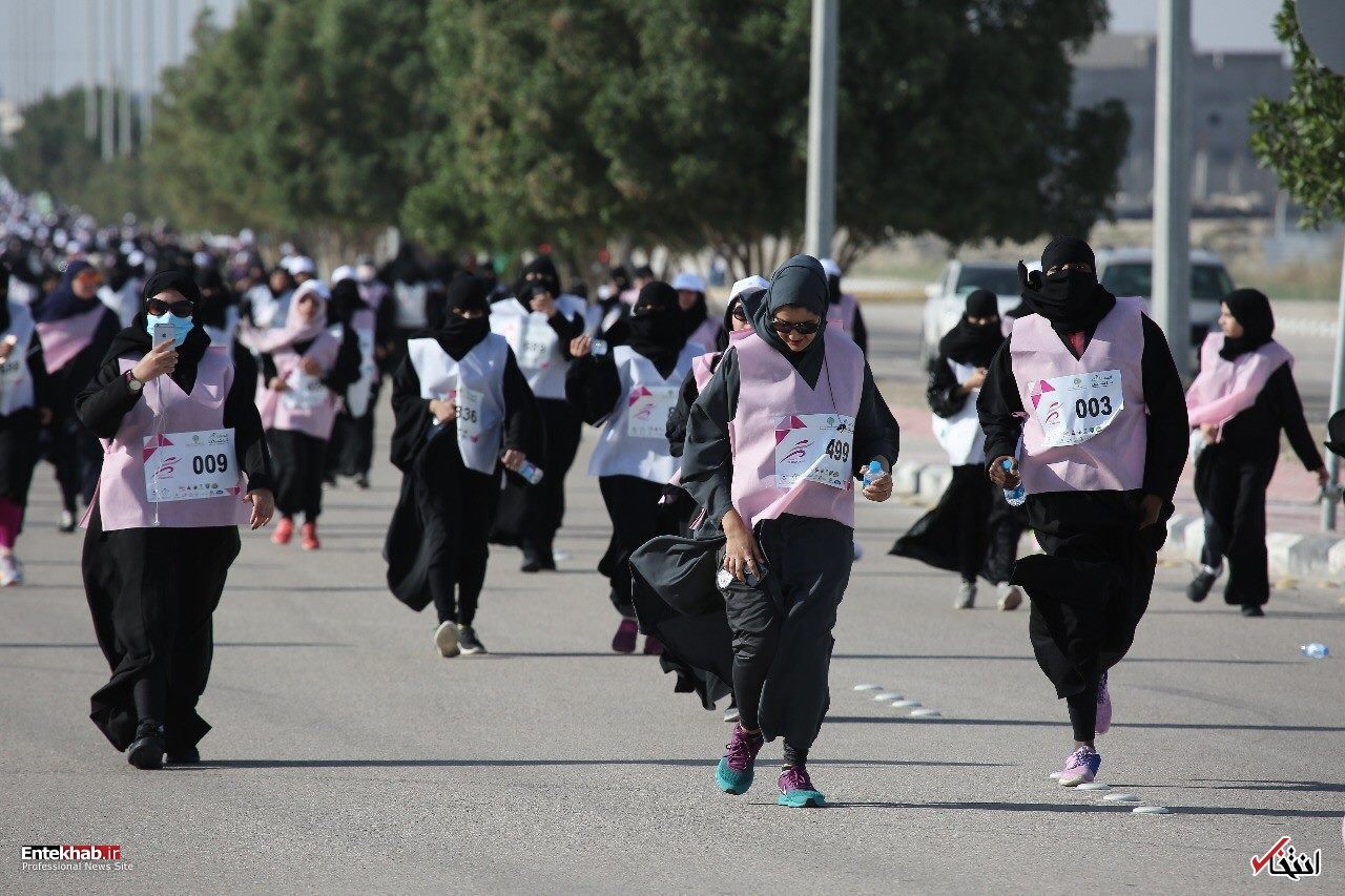 تصاویر دوی ماراتن زنان عربستانی
