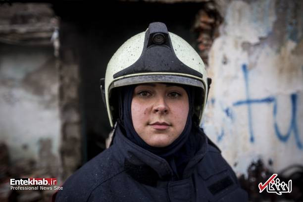 تصاویر : تنها آتش نشان زن در ترکیه