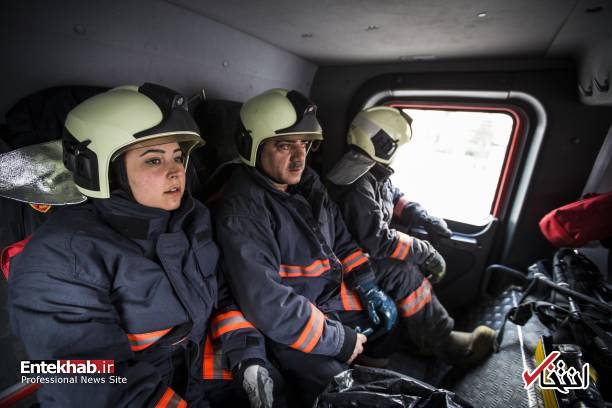 تصاویر : تنها آتش نشان زن در ترکیه