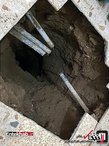 چاه ۱۲ متری خانم خانه را از وسط آشپزخانه بلعید! +تصاویر