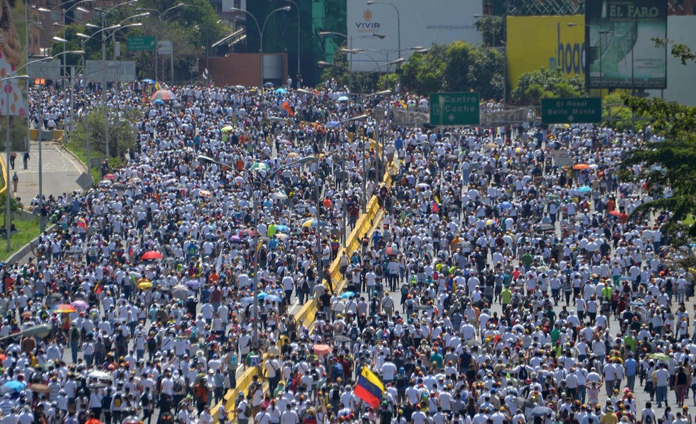تصاویر : ادامه اعتراضات در کاراکاس‎