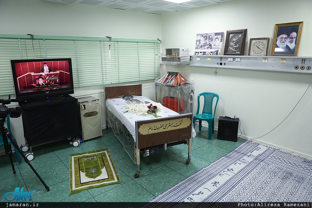 عکس/ تختی که امام خمینی(ره)روی آن درگذشت