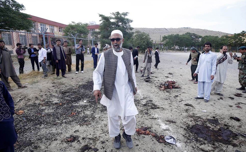 تصاویر : انفجارهای انتحاری در کابل‎