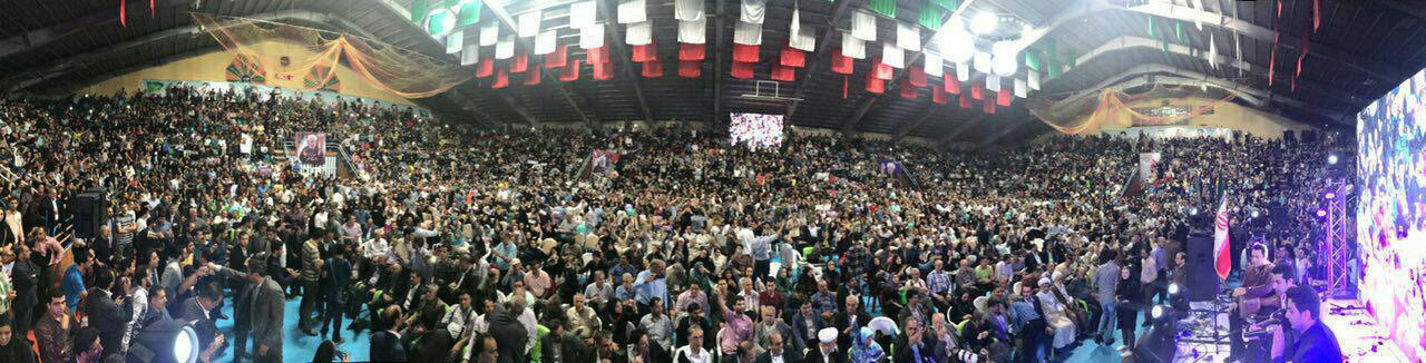 عکس/جشن پیروزی دکتر حسن روحانی در اصفهان