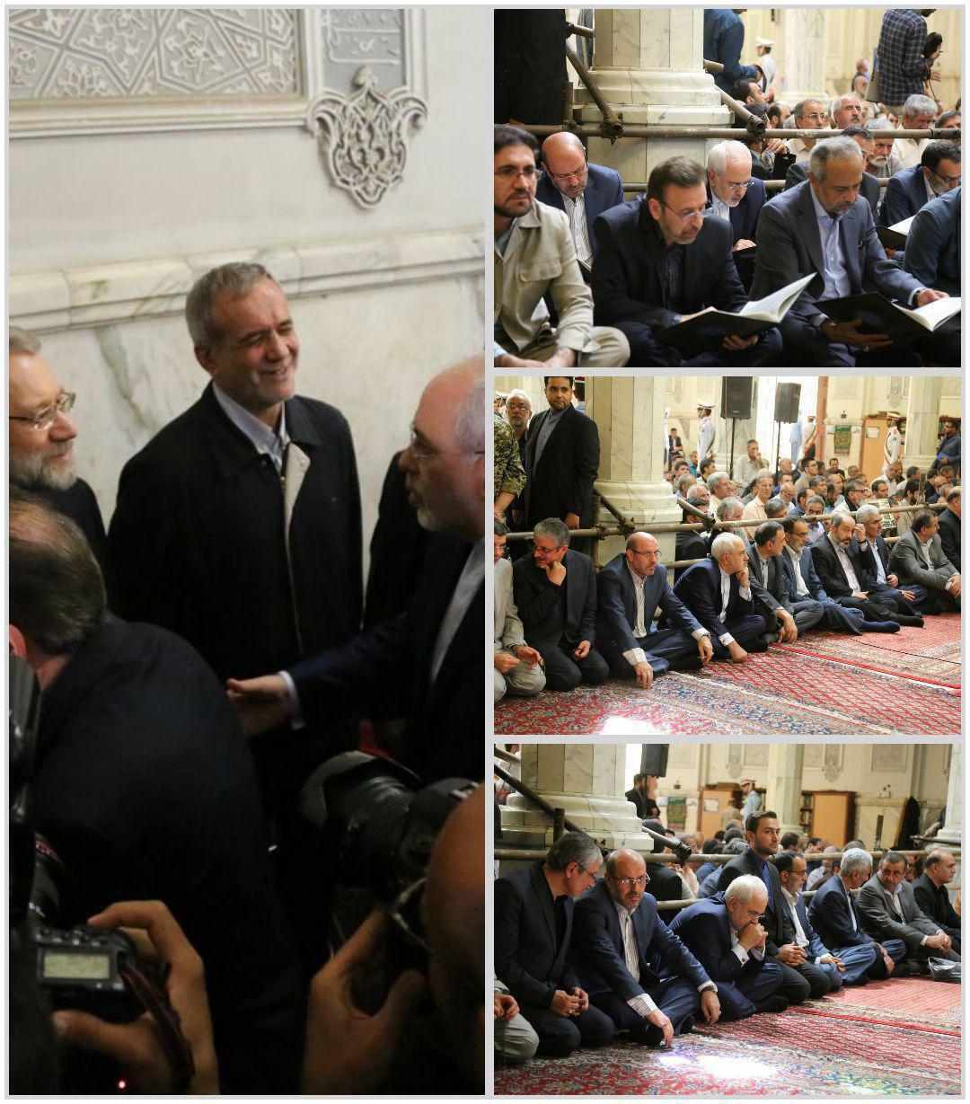 عکس /حضور دکتر ظریف در مراسم گرامیداشت شهدای ترور