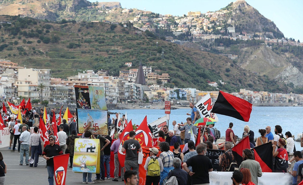 تصاویر : اعتراضات به نشست جی ۷ در ایتالیا‎