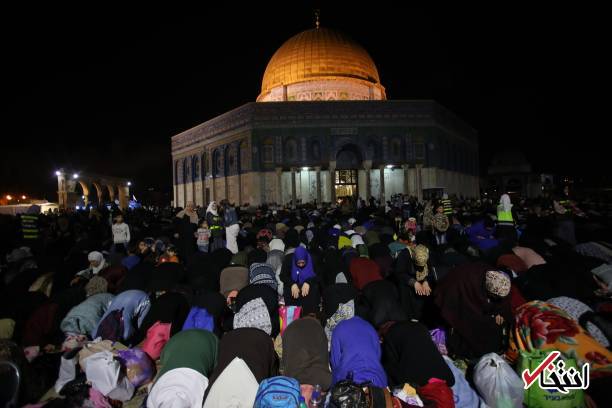تصاویر : شب قدر ۲۷۰ هزار نفری در مسجد الاقصی