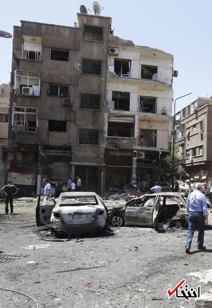 تصاویر : انفجار انتحاری در قلب دمشق