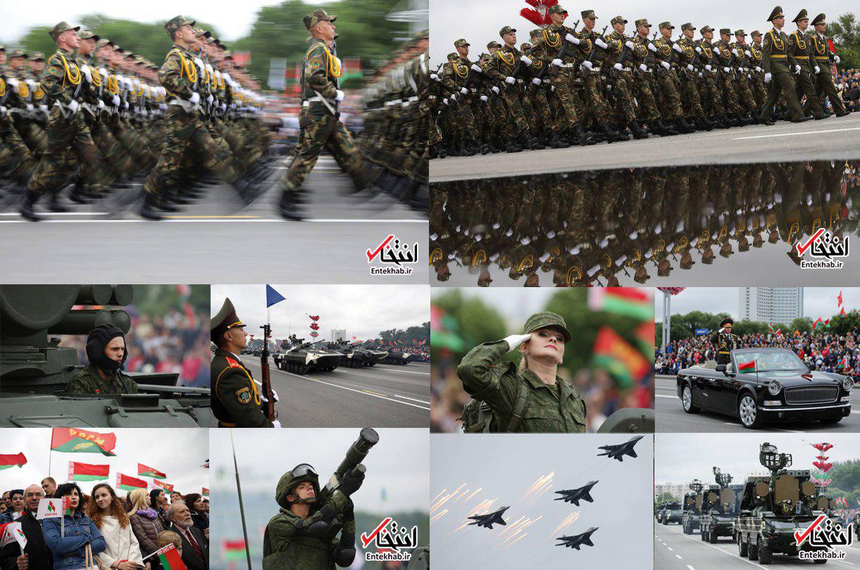 عکس / رژه ارتش بلاروس به مناسبت روز استقلال