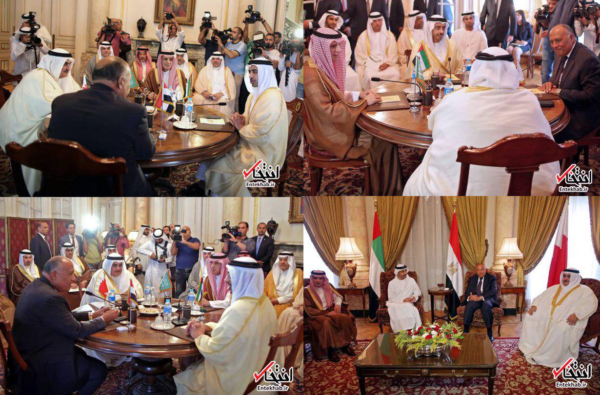 عکس / تحریم‌کنندگان قطر دور یک میز