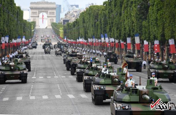 تصاویر : ترامپ در رژه نیروهای مسلح فرانسه
