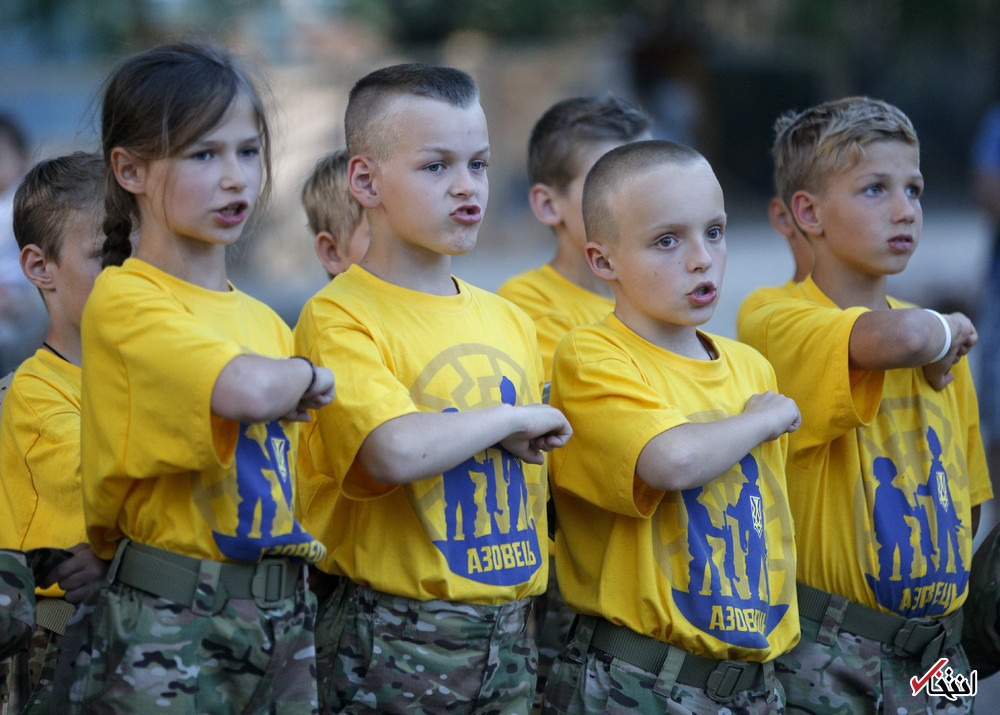 تصاویر : کودکان اوکراین به سربازی می‌روند!