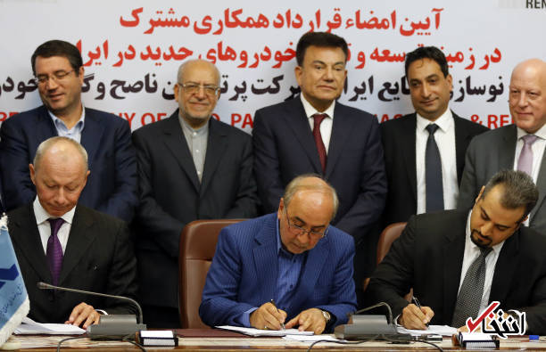عکس/ امضای بزرگ‌ترین قرارداد تاریخ صنعت خودرو ایران