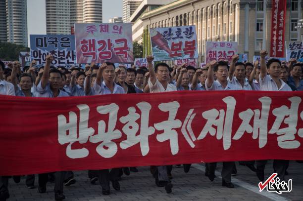 تصاویر : تجمع گسترده حمایت از حمله به گوام در کره شمالی