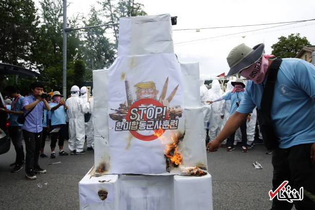 عکس/ خشم مردم کره جنوبی از سامانه موشکی تاد آمریکا