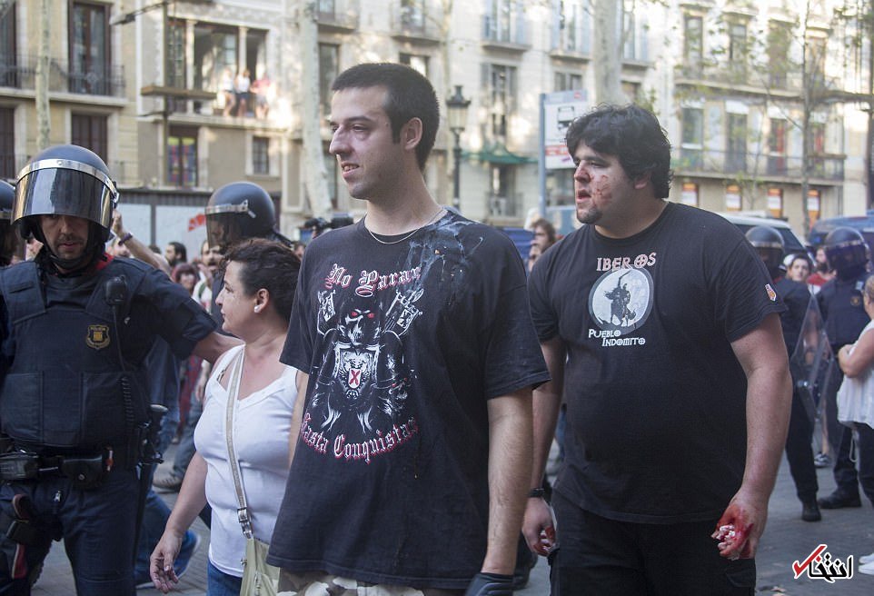 تصاویر : درگیری خونین در بارسلون پس از حمله داعش