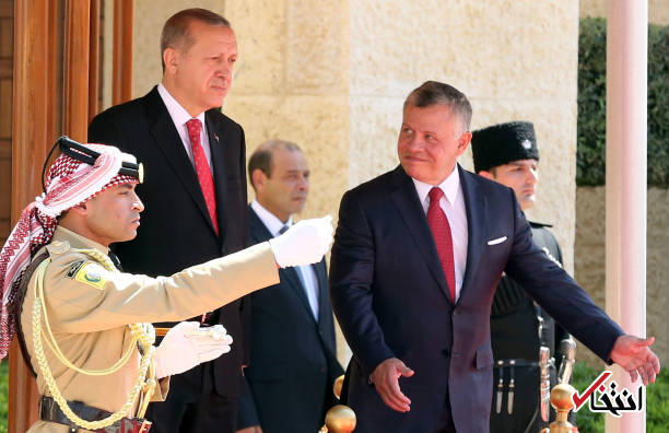 عکس/ استقبال پادشاه اردن از اردوغان