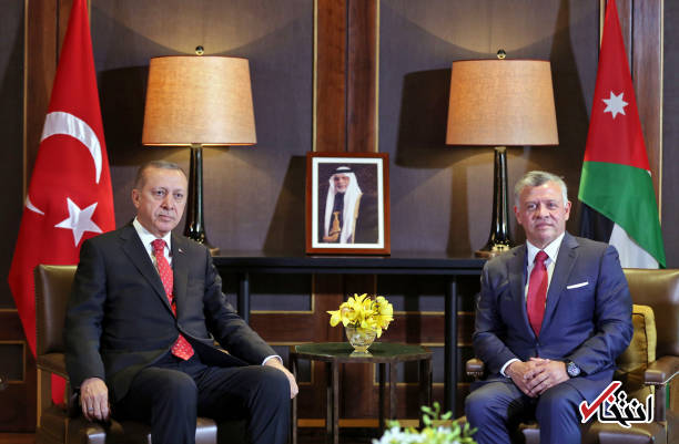 عکس/ استقبال پادشاه اردن از اردوغان