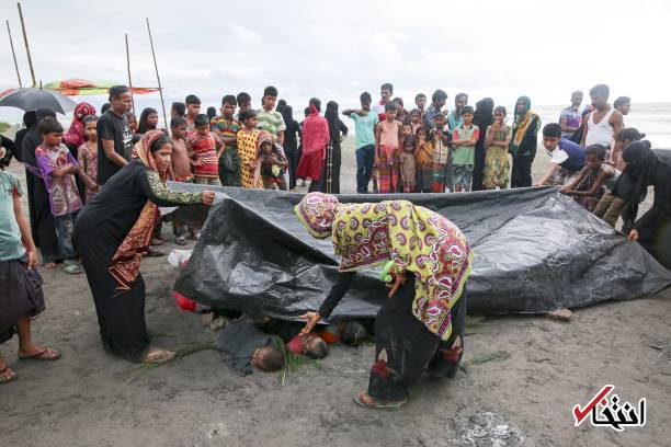 تصاویر : غرق شدن ۲۰ زن و کودک مسلمان روهینگیا