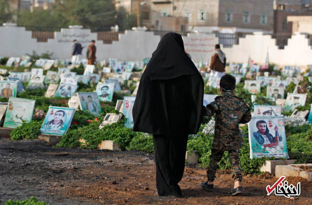عکس/ عید قربان در قبرستان سرسبز یمن