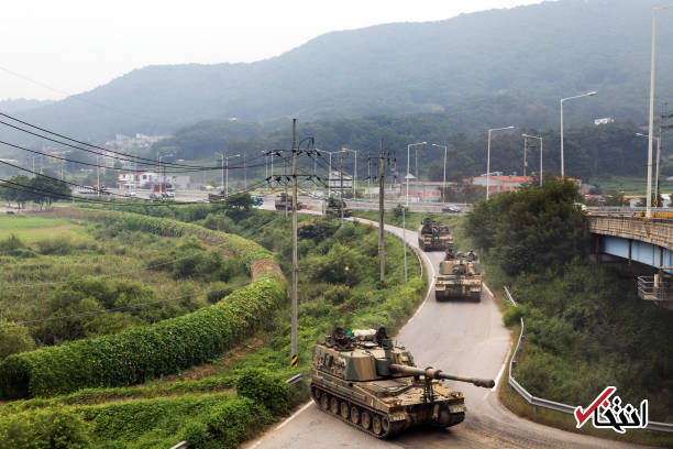 تصاویر : حرکت تانک‌های ارتش کره جنوبی به طرف مرز کره شمالی