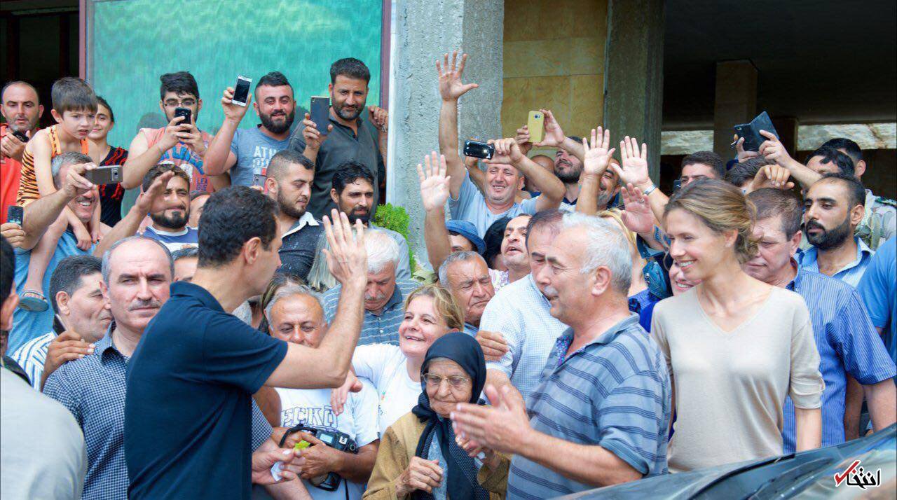 تصاویر : بشار اسد و همسرش در طرطوس