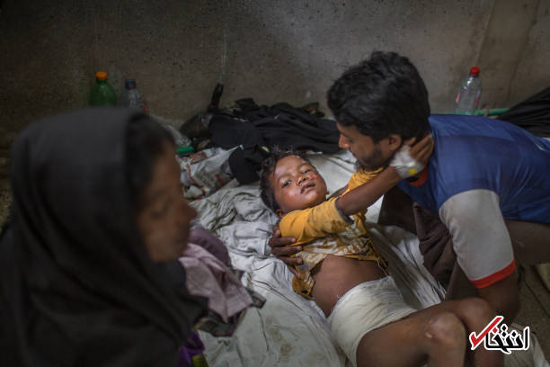 تصاویر : مسلمانان روهینگیای در آتش سوخته