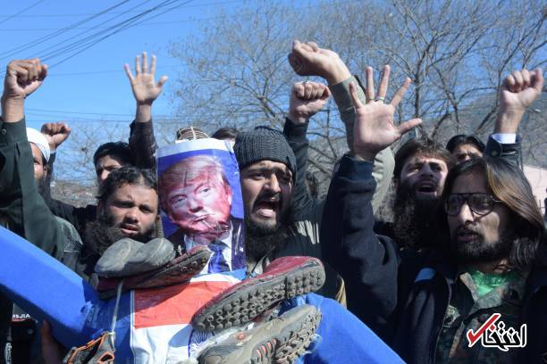 عکس/ اعتراض به ترامپ به روش مردم پاکستان